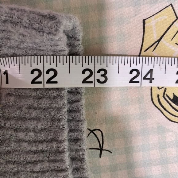 Anthropologie Oliver Sweater gray and pink zig zag Medium M - Picture 8 of 9